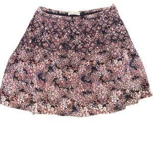 ULLA JOHNSON Floral Silk Skirt